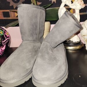 UGG Classic Gray Suede Boots